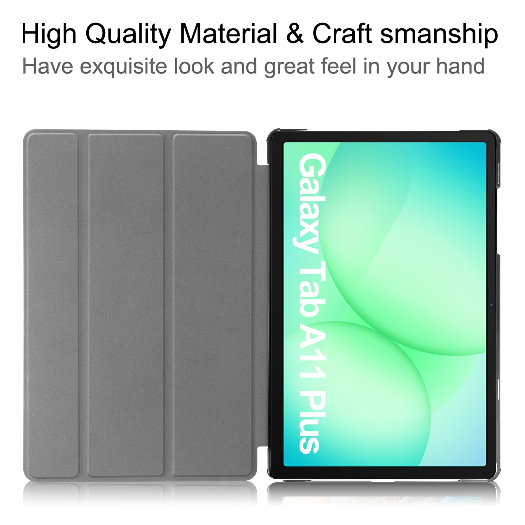 Samsung Galaxy Tab A11 Plus Tri-fold Hoesje Grijs