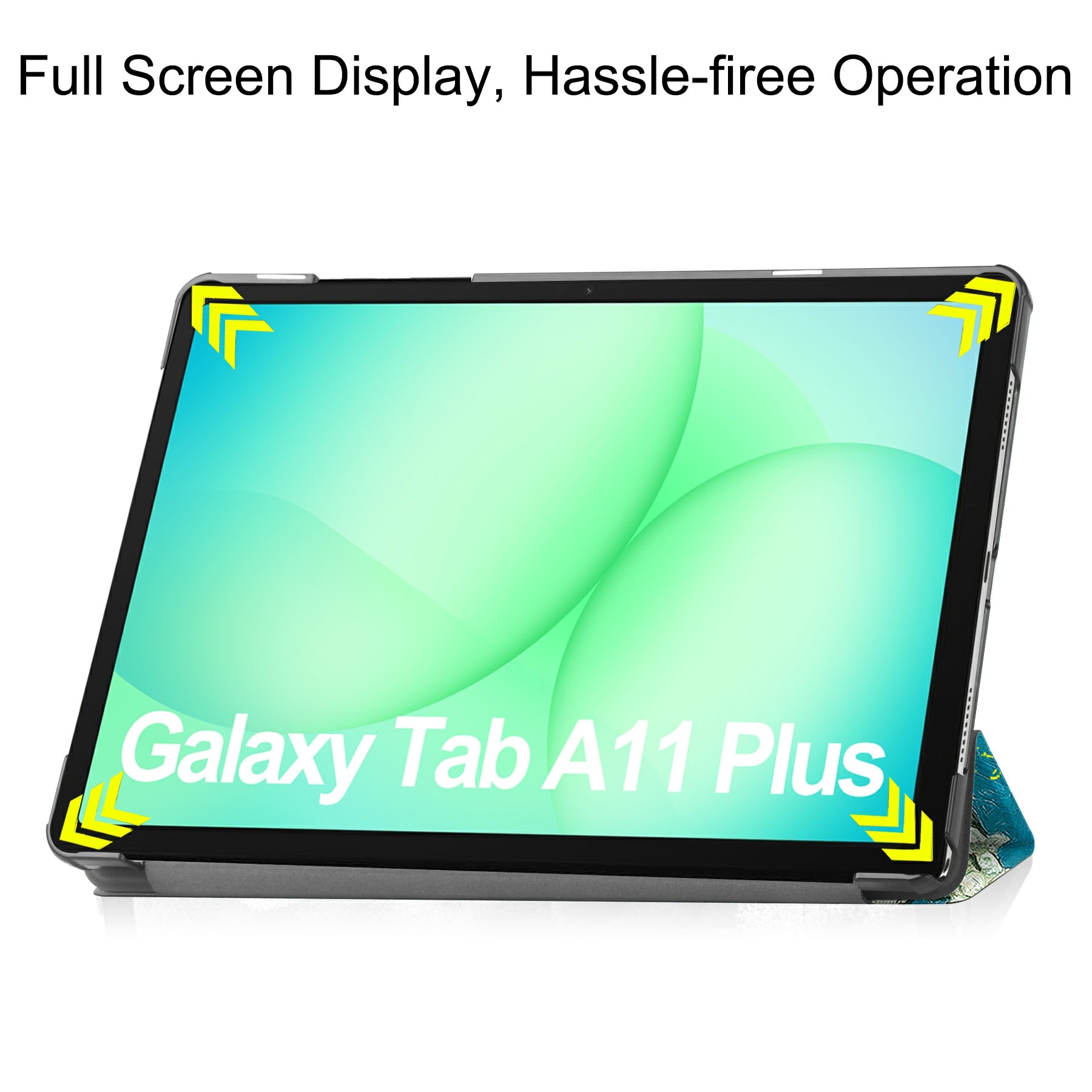 Samsung Galaxy Tab A11 Plus Tri-fold Hoesje Kersenbloemen