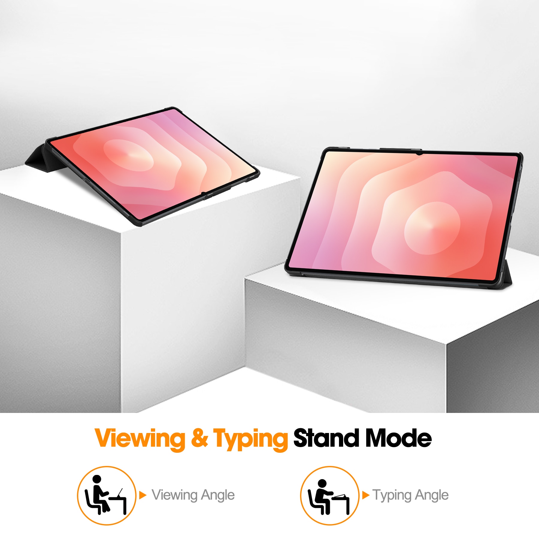Samsung Galaxy Tab S11 Ultra Tri-fold Hoesje Zwart