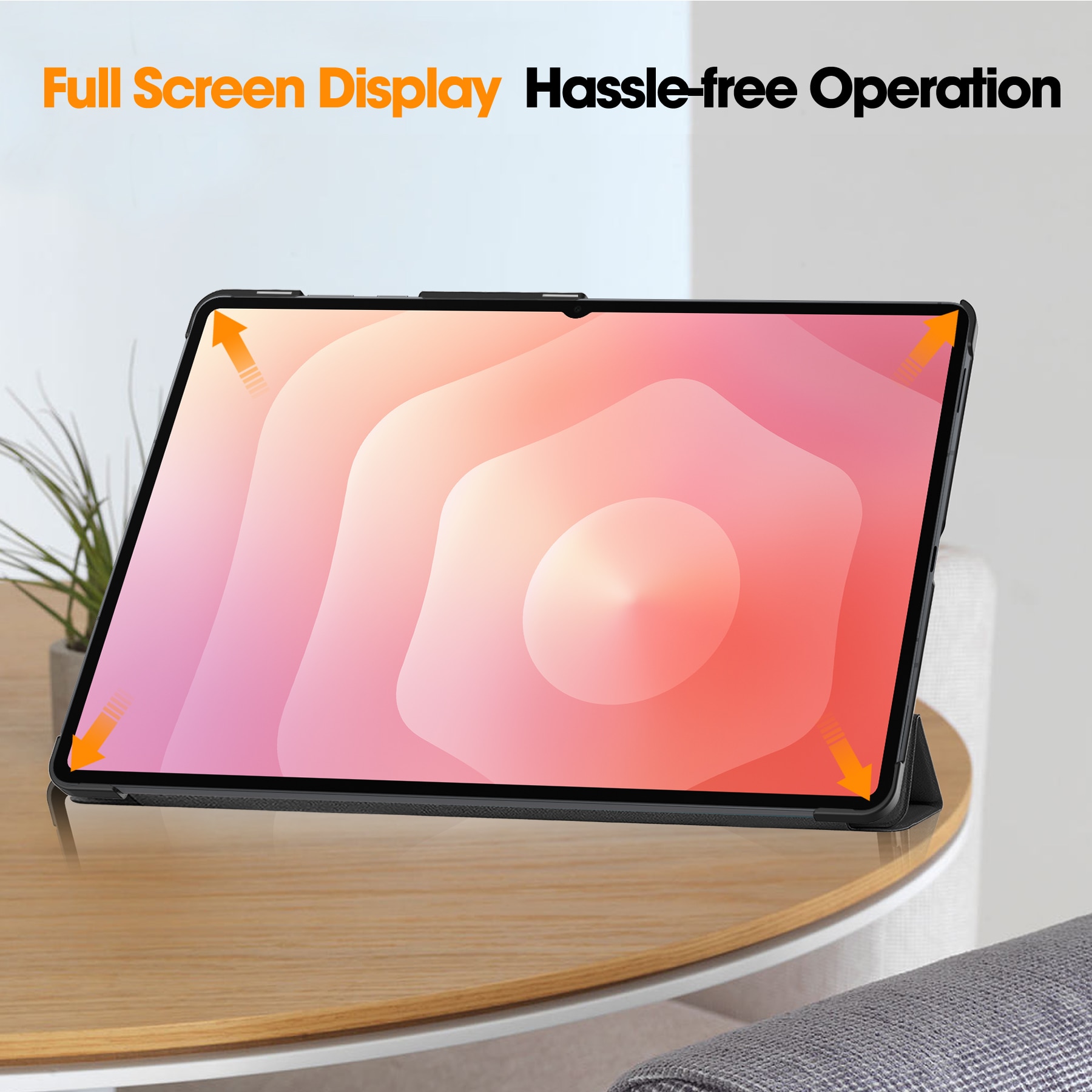 Samsung Galaxy Tab S11 Ultra Tri-fold Hoesje Zwart