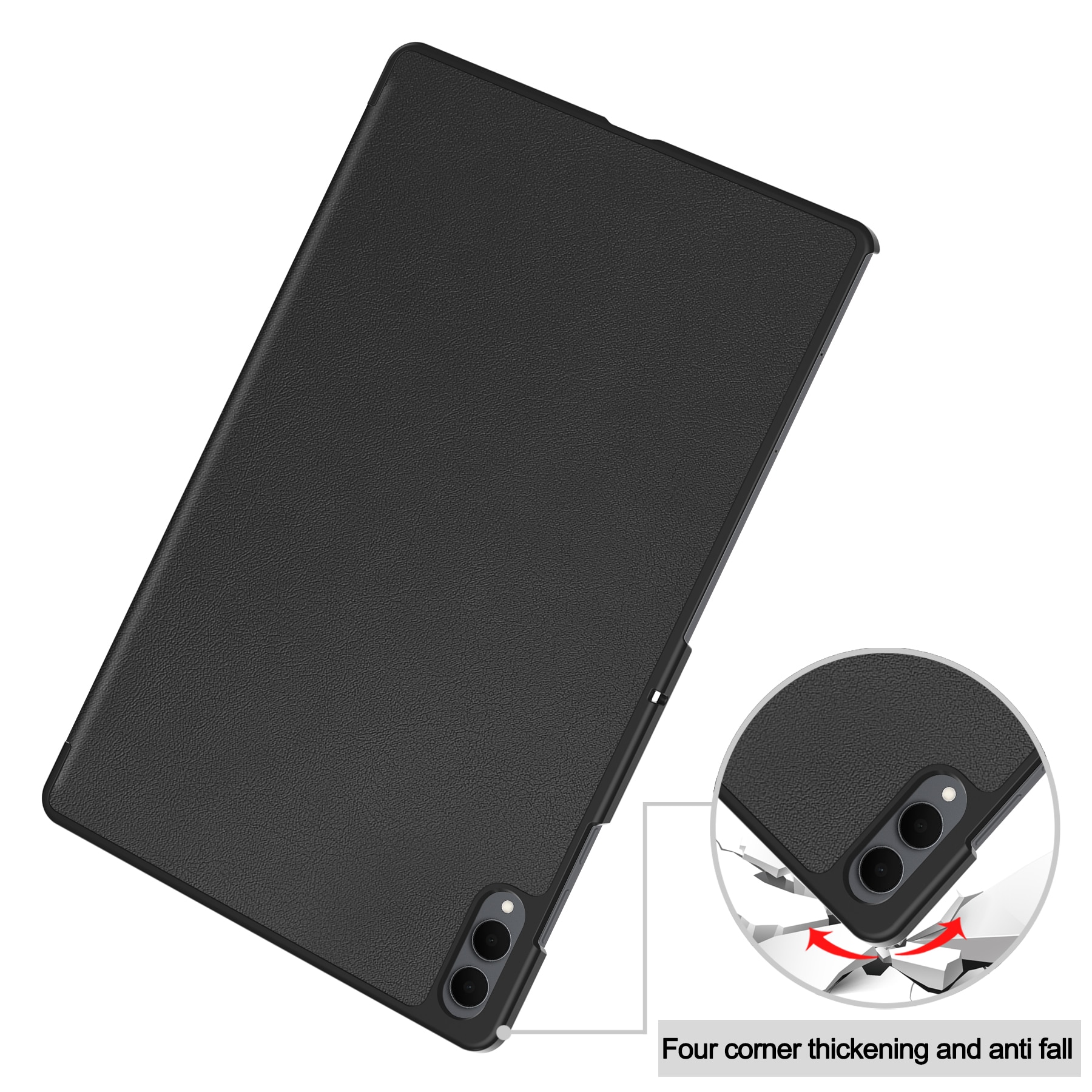 Samsung Galaxy Tab S11 Ultra Tri-fold Hoesje Zwart