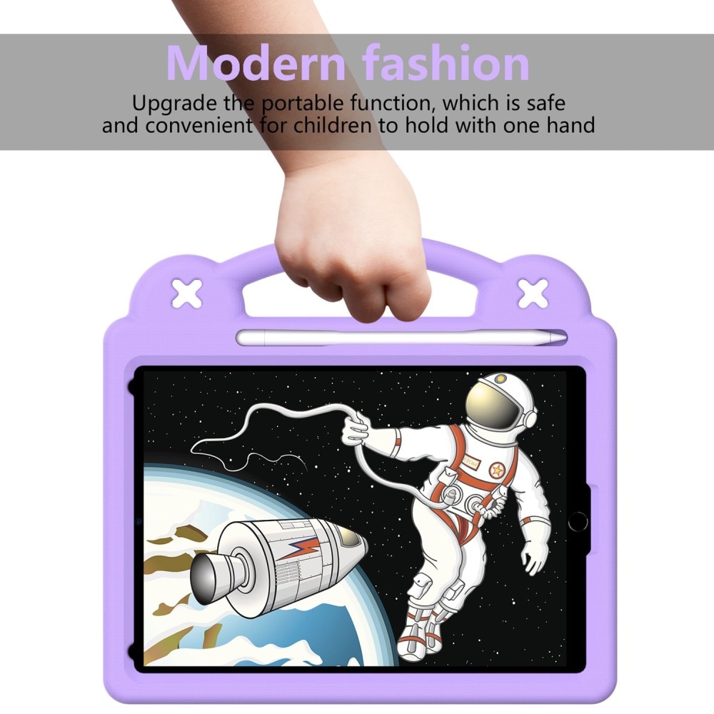 iPad 10.2 9th Gen (2021) Schokbestendig EVA-hoesje Kickstand paars