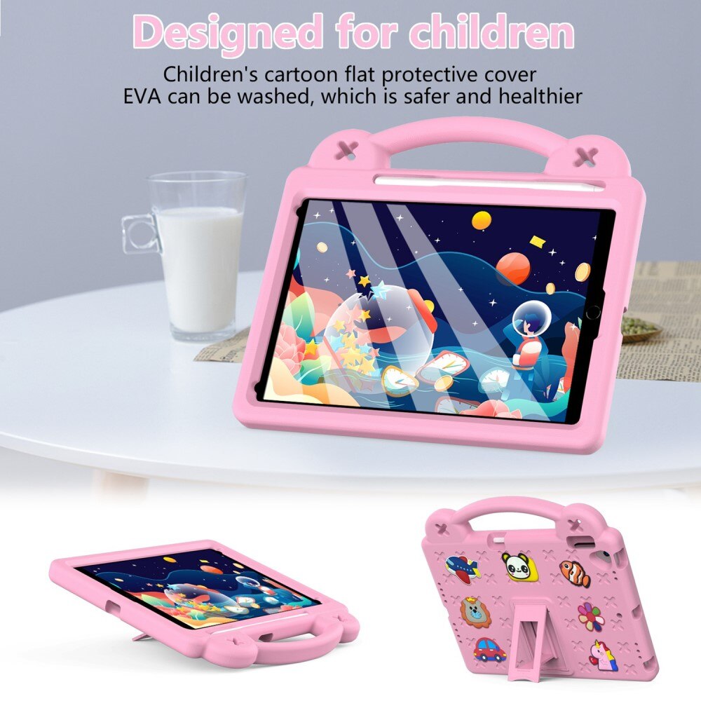 iPad 10.2 9th Gen (2021) Schokbestendig EVA-hoesje Kickstand roze