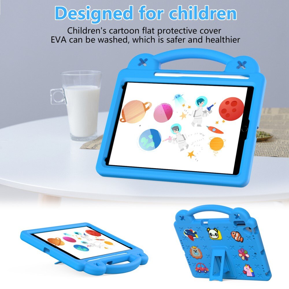 iPad 10.2 8th Gen (2020) Schokbestendig EVA-hoesje Kickstand blauw