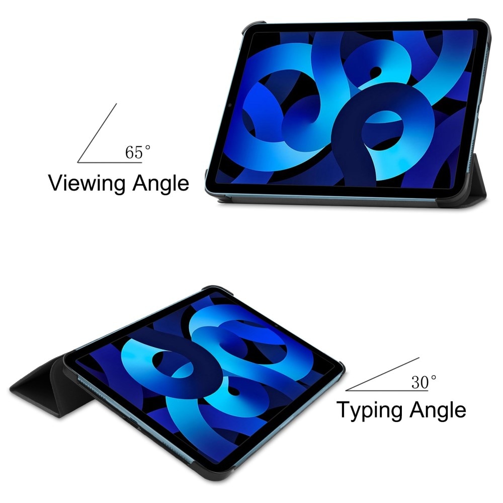 iPad 10.9 10th Gen (2022) Hoesje Tri-fold zwart