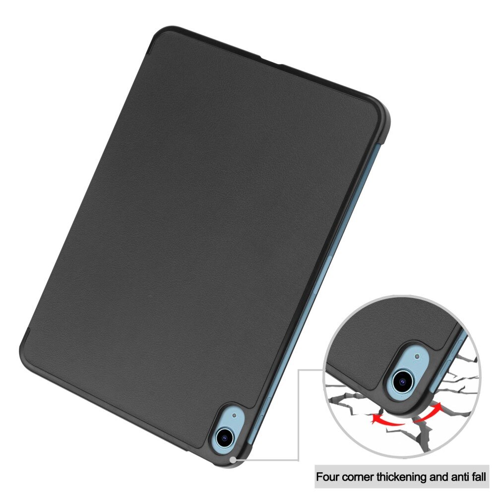 iPad 10.9 10th Gen (2022) Hoesje Tri-fold zwart