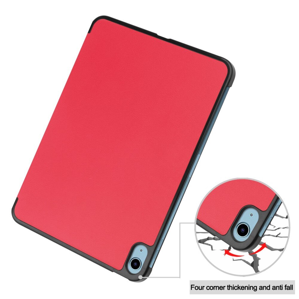 iPad 10.9 10th Gen (2022) Hoesje Tri-fold rood