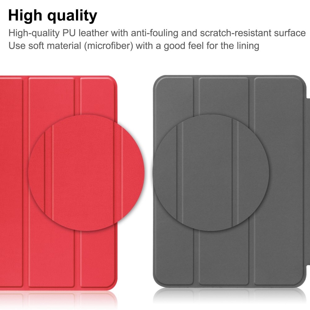 iPad 10.9 10th Gen (2022) Hoesje Tri-fold rood