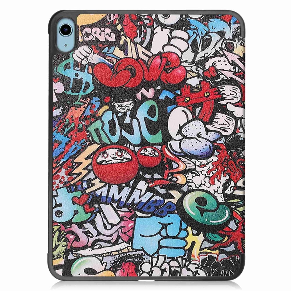 iPad 10.9 10th Gen (2022) Tri-fold Hoesje Graffiti