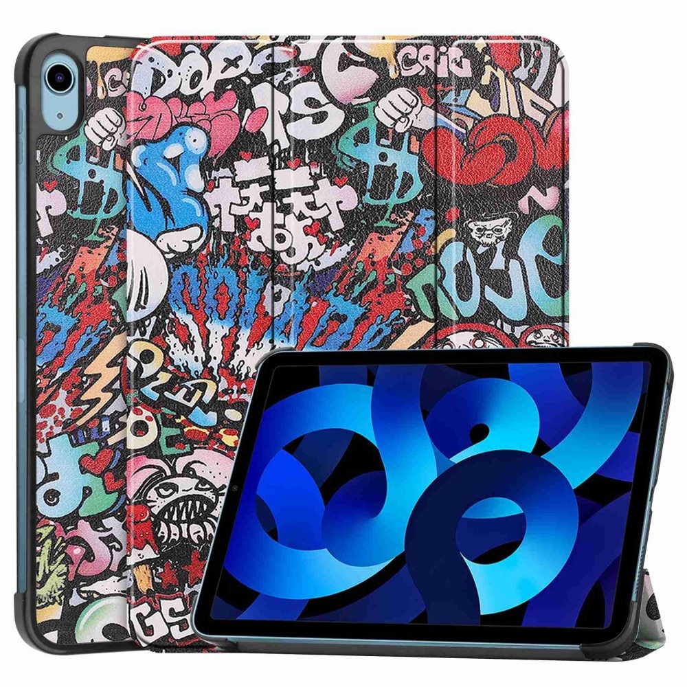 iPad 10.9 10th Gen (2022) Tri-fold Hoesje Graffiti