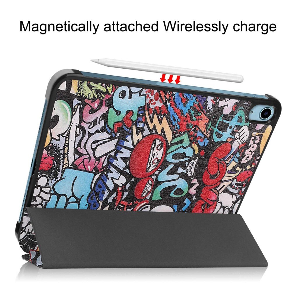 iPad 10.9 10th Gen (2022) Tri-fold Hoesje Graffiti