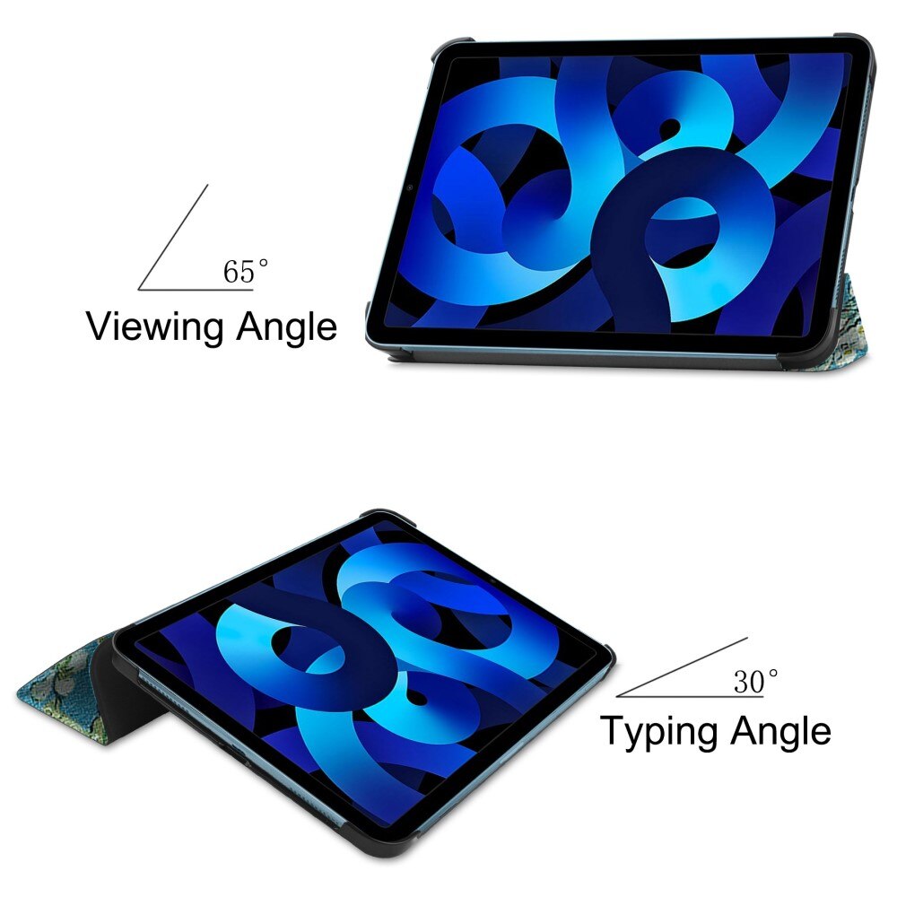 Apple iPad 10.9 10th Gen (2022) Tri-fold Hoesje Veelkleurig/patroon