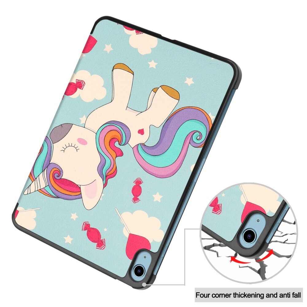 iPad 10.9 10th Gen (2022) Tri-fold Hoesje Unicorn