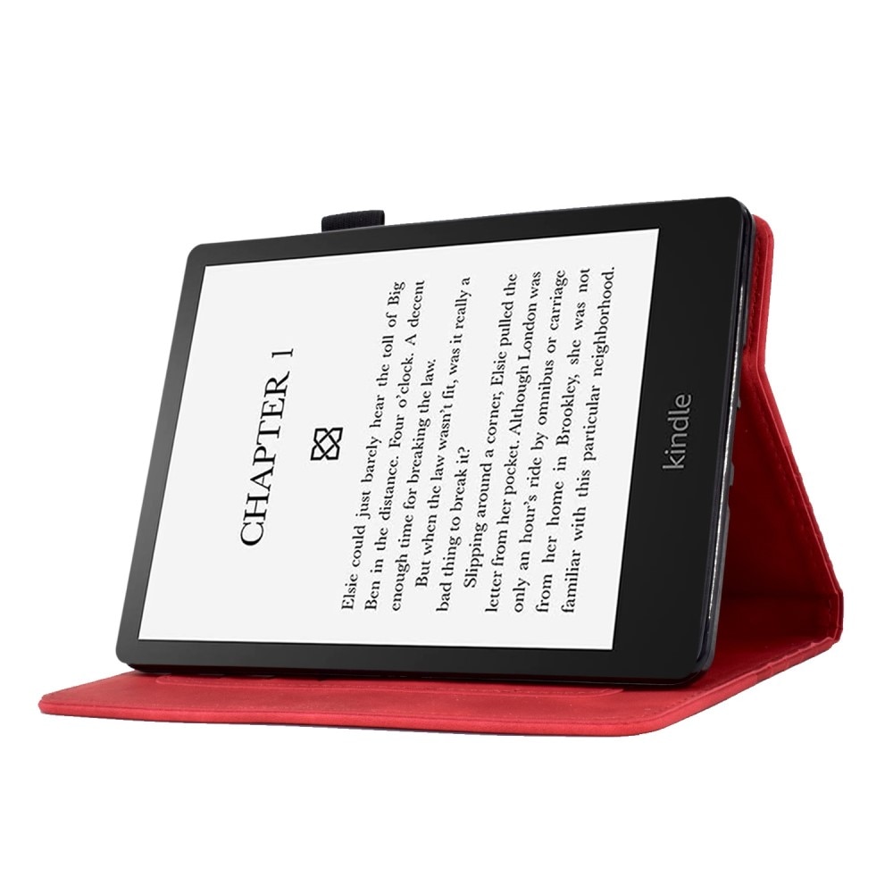 Amazon Kindle Paperwhite Signature Edition (2023) Hoesje met kaarsleuf rood