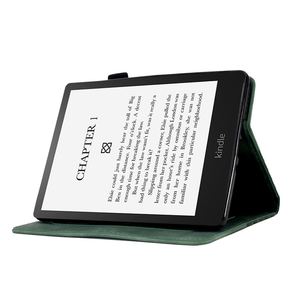 Amazon Kindle Paperwhite Signature Edition (2023) Hoesje met kaarsleuf groen