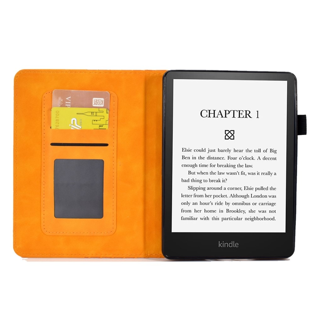 Amazon Kindle Paperwhite Signature Edition (2023) Hoesje met kaarsleuf geel