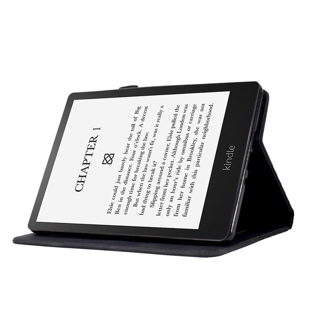 Amazon Kindle Paperwhite 1/2/3/4 Hoesje met kaarsleuf Zwart