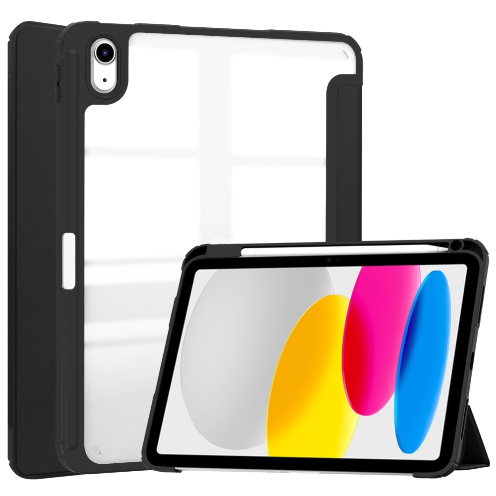 iPad 10.9 2022 (10th gen) Tri-fold met Penhouder zwart/transparent