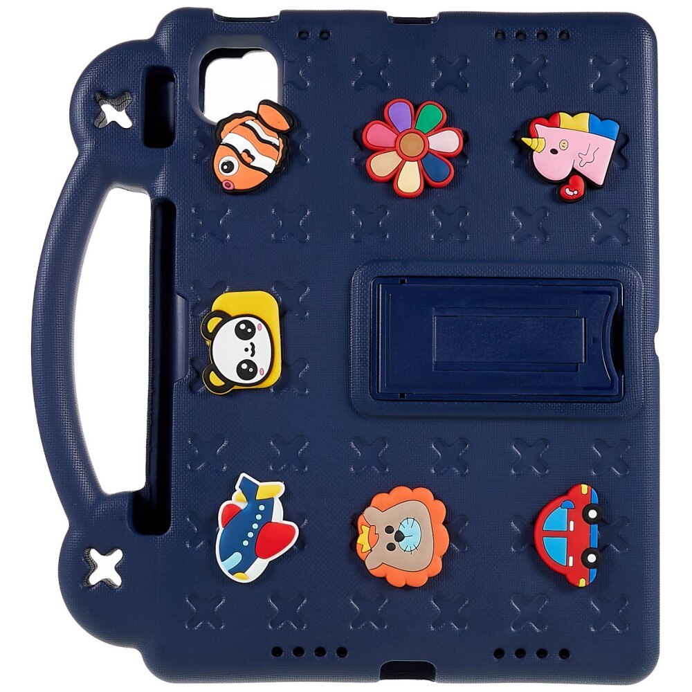 iPad 10.9 10th Gen (2022) Schokbestendig EVA-hoesje Kickstand donkerblauw