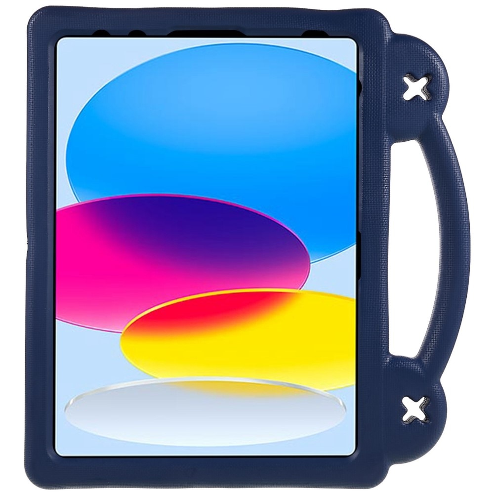 iPad 10.9 10th Gen (2022) Schokbestendig EVA-hoesje Kickstand donkerblauw