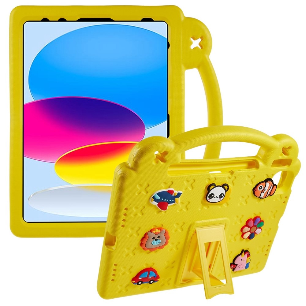 iPad 10.9 10th Gen (2022) Schokbestendige EVA-hoes Kickstand geel