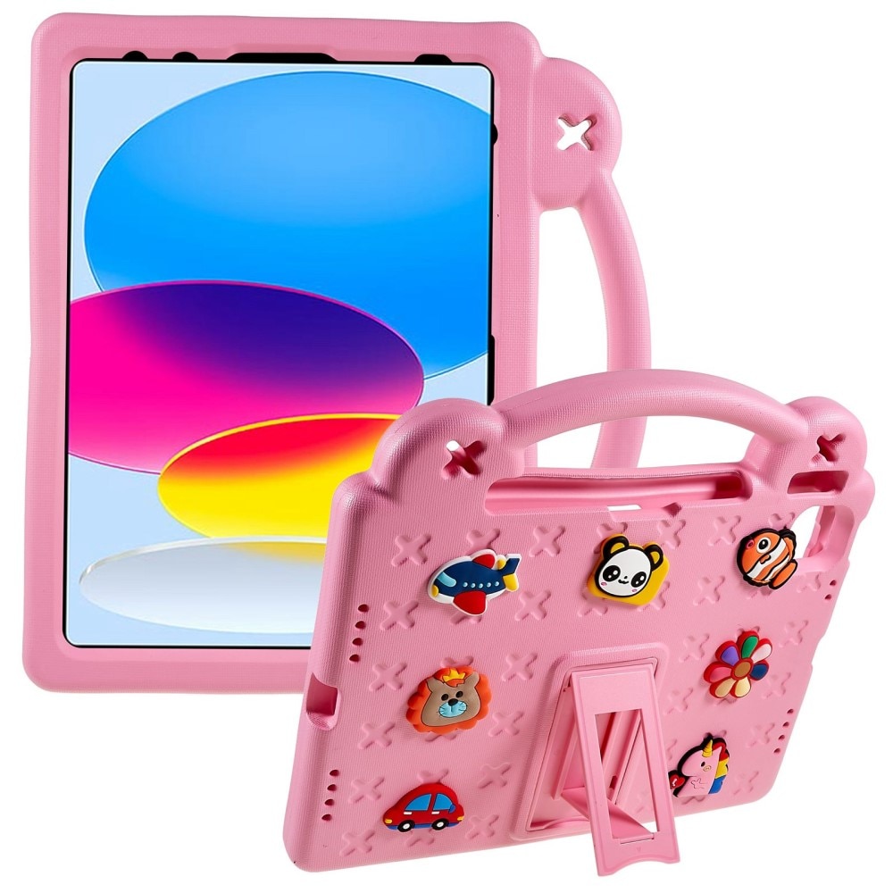 iPad 10.9 2022 (10th gen) Schokbestendig EVA-hoesje Kickstand roze