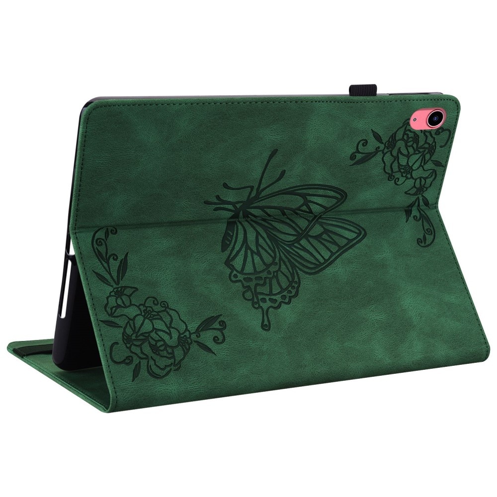 iPad 10.9 10th Gen (2022) Leren vlinderhoesje groen