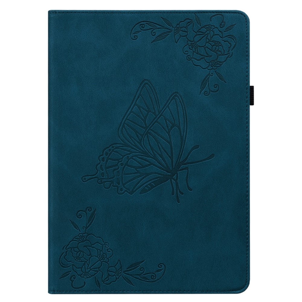 iPad 10.9 10th Gen (2022) Leren vlinderhoesje blauw