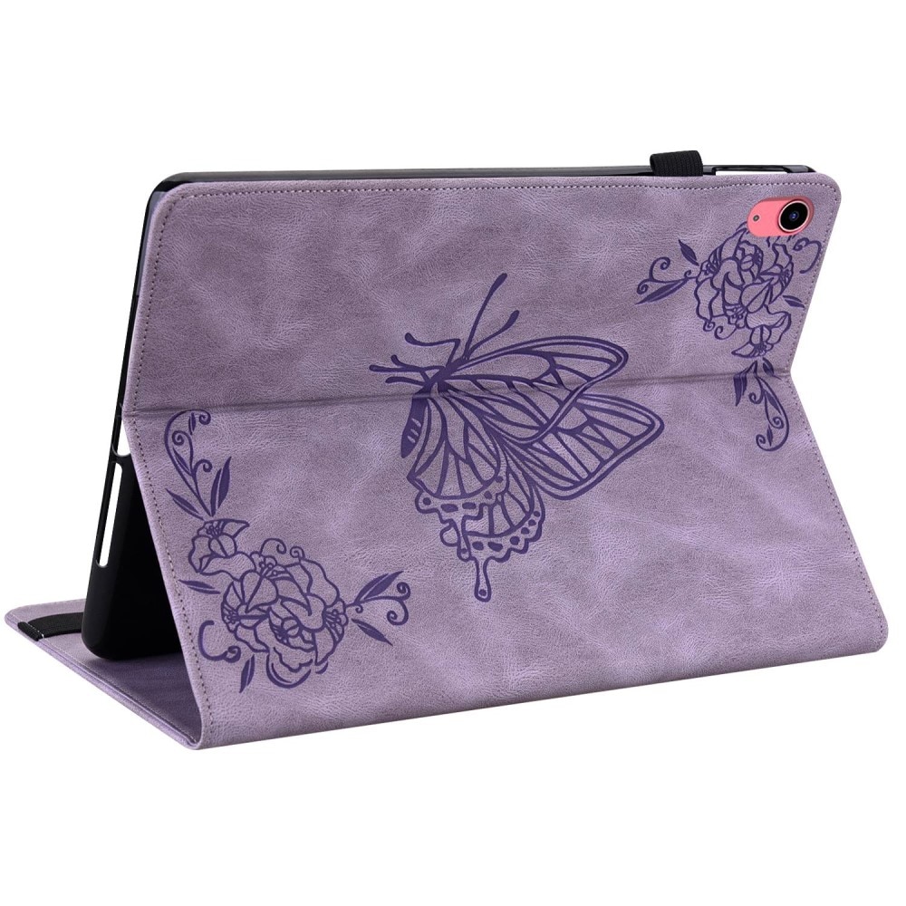 iPad 10.9 10th Gen (2022) Leren vlinderhoesje paars