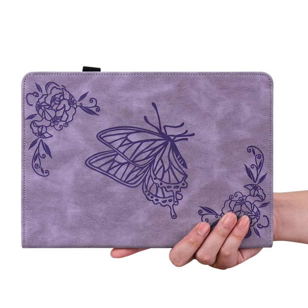 iPad 10.9 10th Gen (2022) Leren vlinderhoesje paars