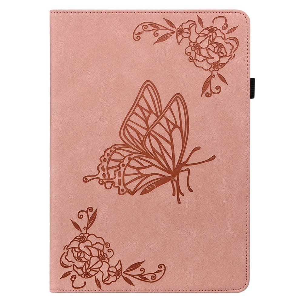 iPad 10.9 10th Gen (2022) Leren vlinderhoesje roze