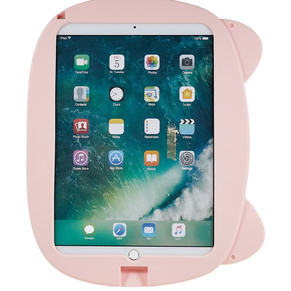 iPad 10.2 8th Gen (2020) Siliconen Tablethoes Varken voor kinderen Rroze