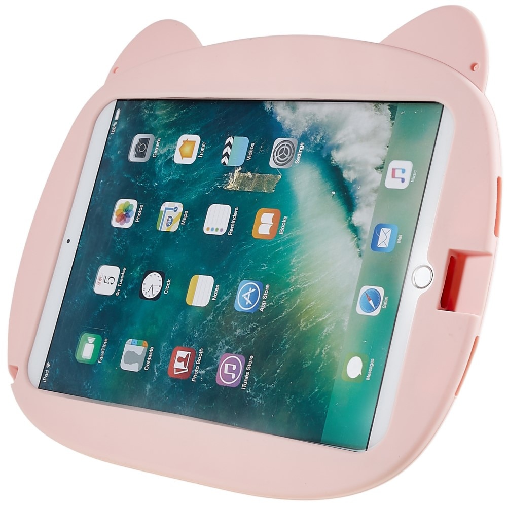 iPad 10.2 9th Gen (2021) Siliconen Tablethoes Varken voor kinderen roze