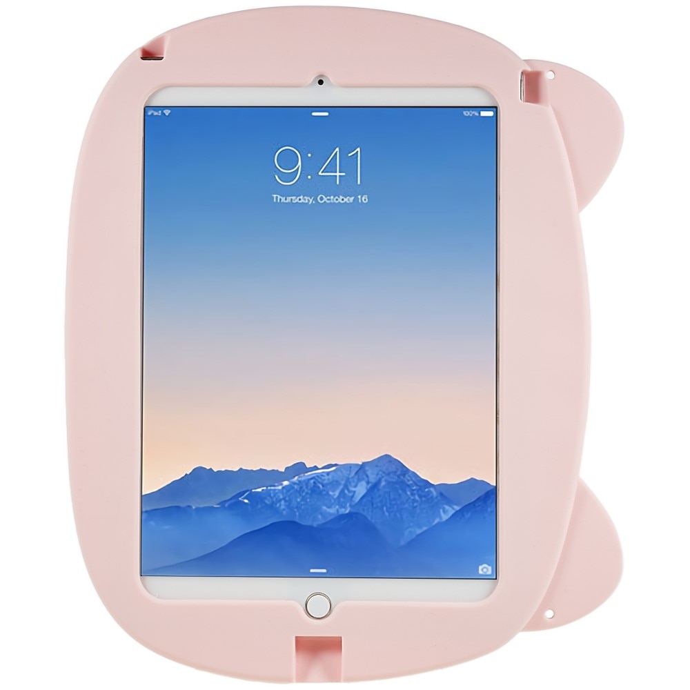 iPad 9.7 6th Gen (2018) Siliconen Tablethoes Varken voor kinderen roze