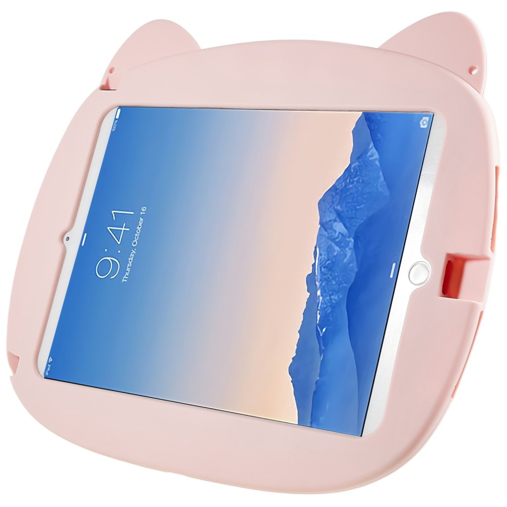 iPad 9.7 6th Gen (2018) Siliconen Tablethoes Varken voor kinderen roze