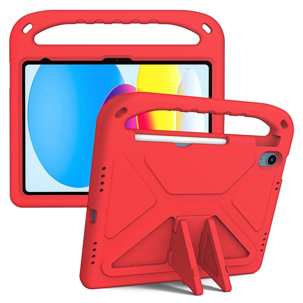 Apple iPad 10.9 10th Gen (2022) EVA-hoes met handvat Rood