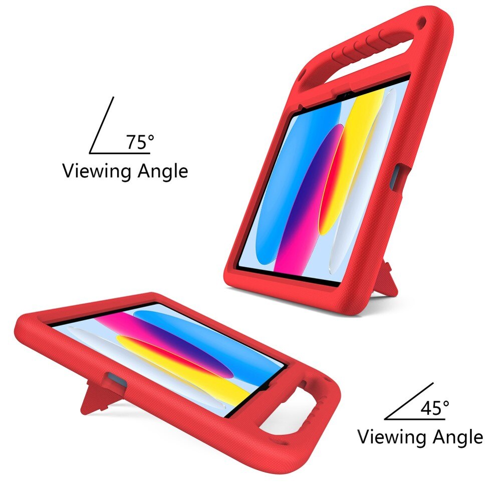 Apple iPad 10.9 10th Gen (2022) EVA-hoes met handvat Rood