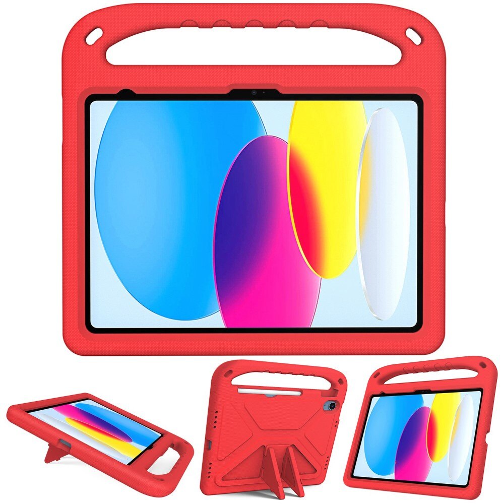 Apple iPad 10.9 10th Gen (2022) EVA-hoes met handvat Rood