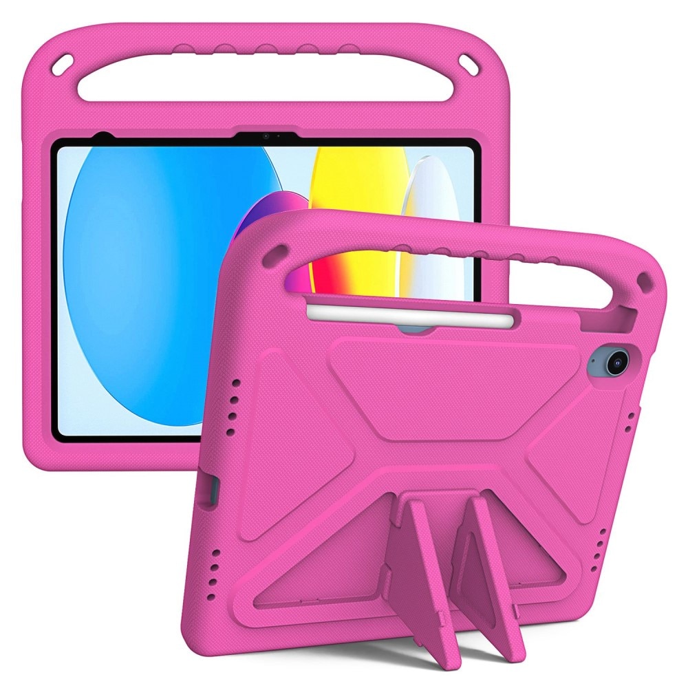 iPad 10.9 10th Gen (2022) EVA-hoes met handvat roze