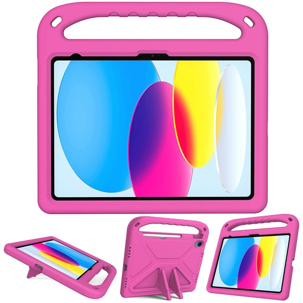 iPad 10.9 10th Gen (2022) EVA-hoes met handvat roze