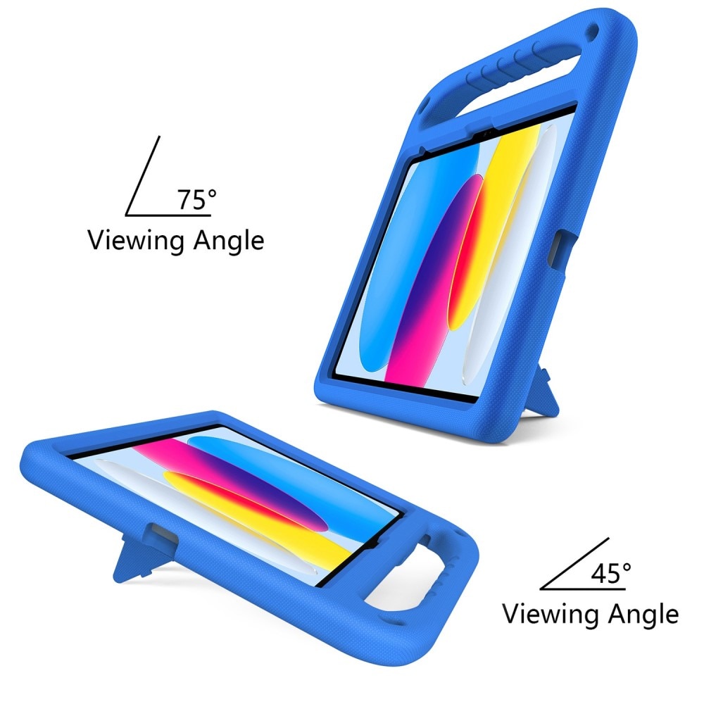 iPad 10.9 10th Gen (2022) EVA-hoes met handvat blauw
