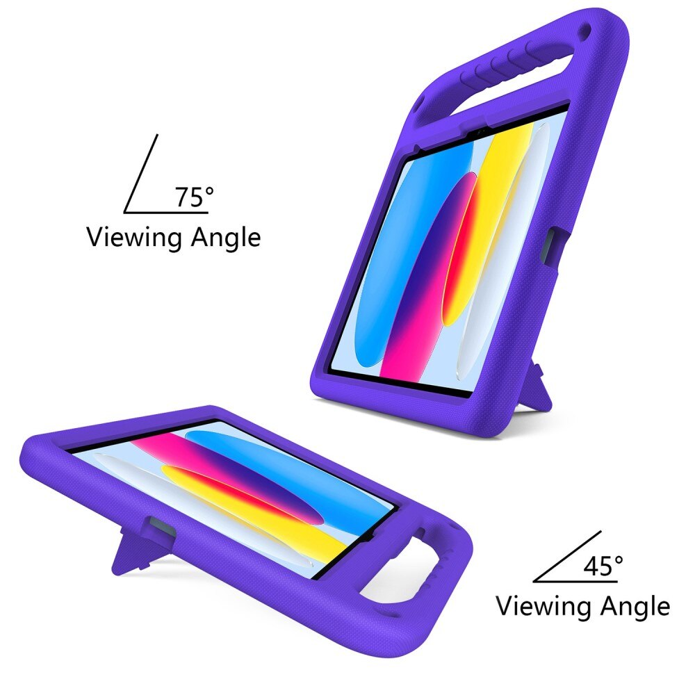 Apple iPad 10.9 10th Gen (2022) EVA-hoes met handvat Paars