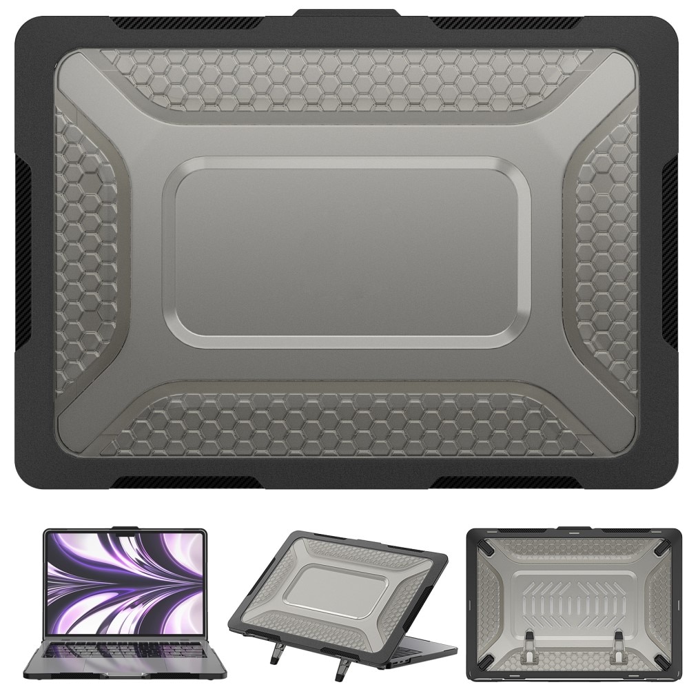 MacBook Air 13 2022 Hybridcase met Kickstand zwart