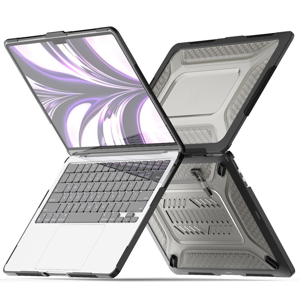 MacBook Air 13 2022 Hybridcase met Kickstand zwart