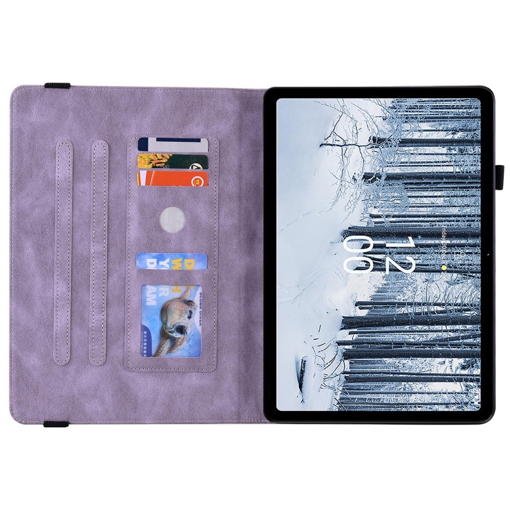  Nokia T21 Leren vlinderhoesje Paars