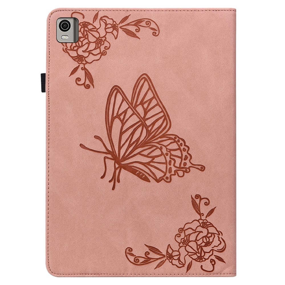 Nokia T21 Leren vlinderhoesje roze