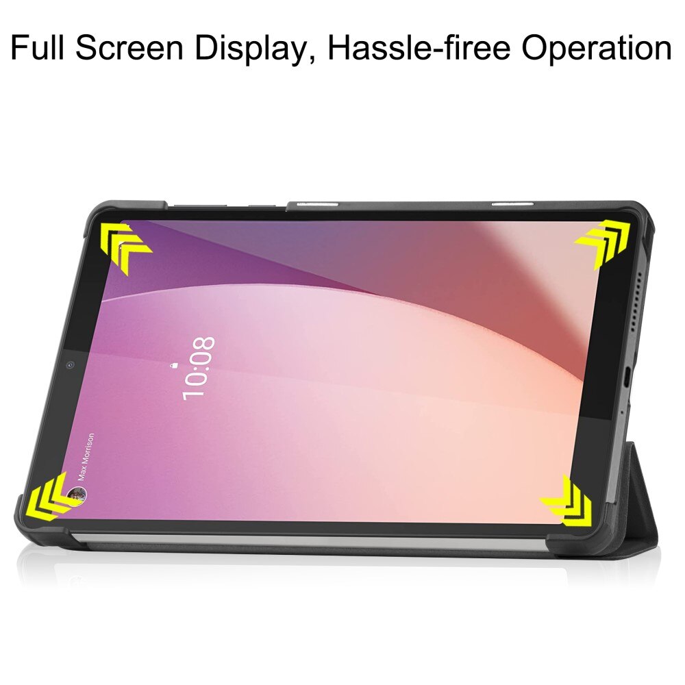  Lenovo Tab M8 (4th Gen) Tri-fold Hoesje Zwart