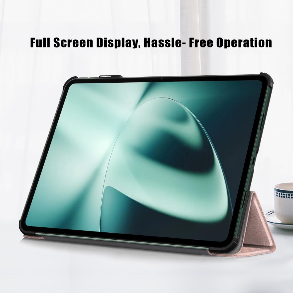  OnePlus Pad Tri-fold Hoesje Rosé goud