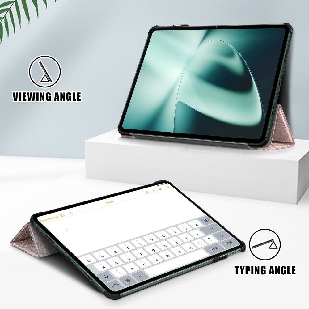  OnePlus Pad Tri-fold Hoesje Rosé goud