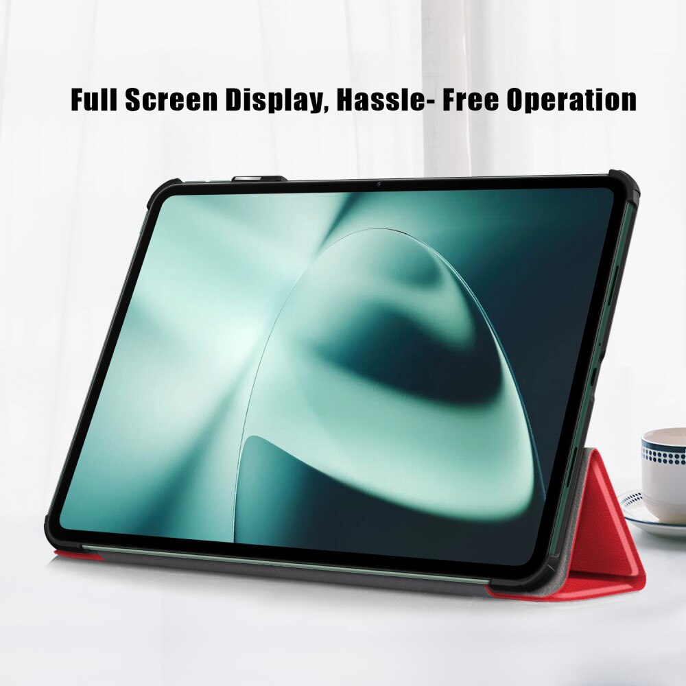 OnePlus Pad Hoesje Tri-fold rood